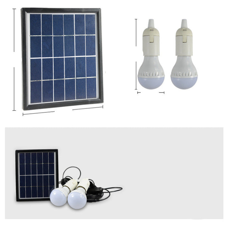 Solar Chandelier One With Two Bulbs