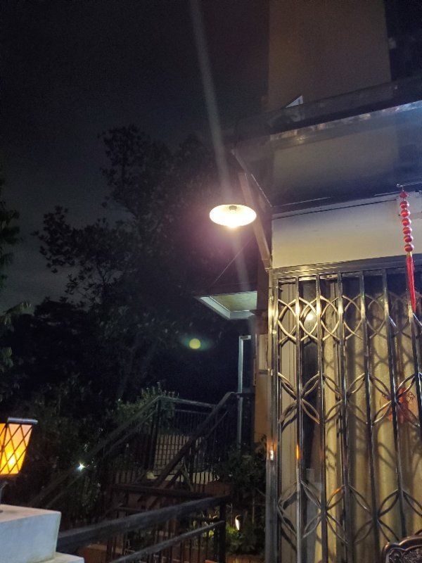 Solar Chandelier One With Two Bulbs