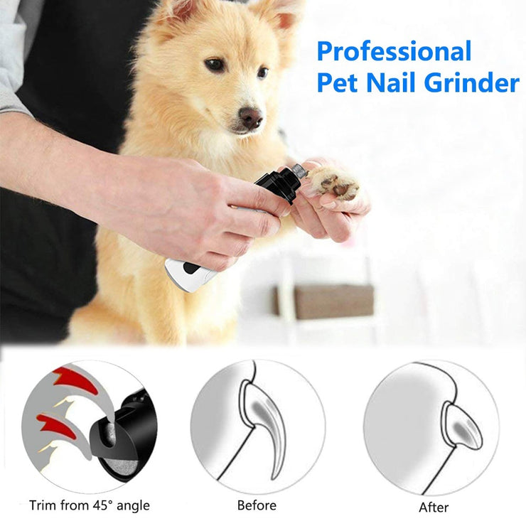 Pet Automatic Nail Piercing Device 3-speed LED Electric