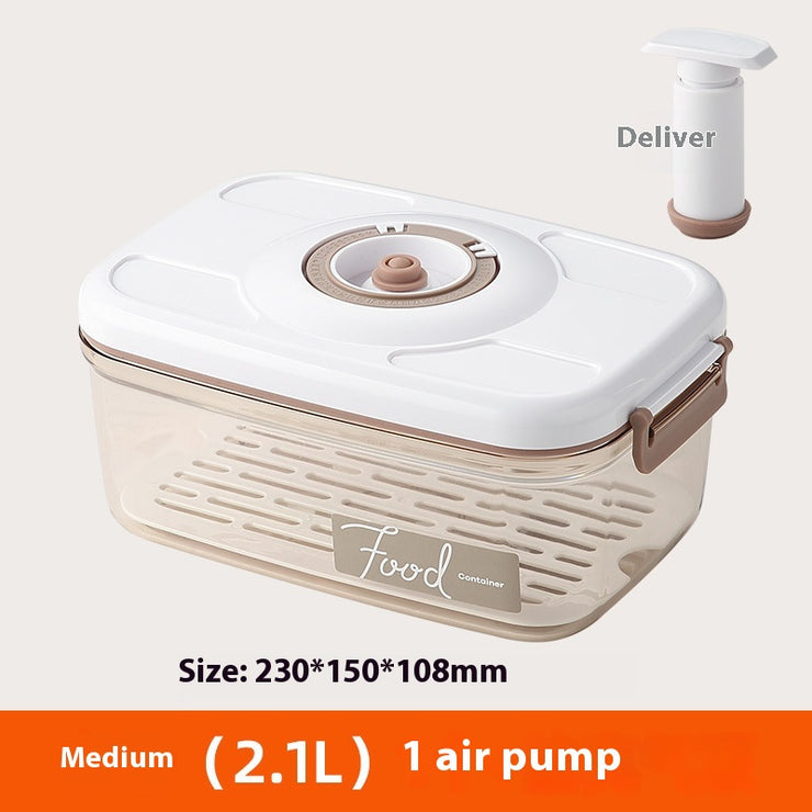 Food Vacuum Storage Box With Free Vacuum Kitchen Sealer Container Transparent Organization Sealed Tank Cans Lunch Box Gift