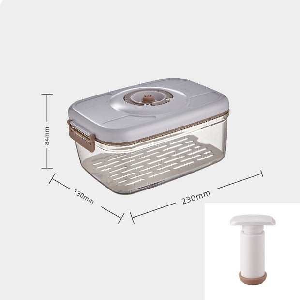 Food Vacuum Storage Box With Free Vacuum Kitchen Sealer Container Transparent Organization Sealed Tank Cans Lunch Box Gift