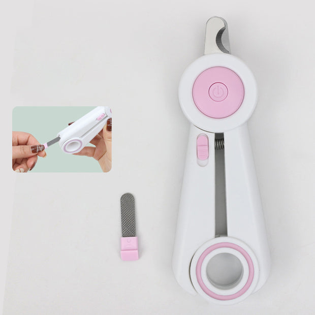 Dog Nail Clippers Nail Grinder Cat Nail Clippers Build-in LED Light Anti-blood Position Nail Clippers Pet