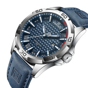 NAVIFORCE Brand Men Fashion Quartz Watches Male Leather Stra